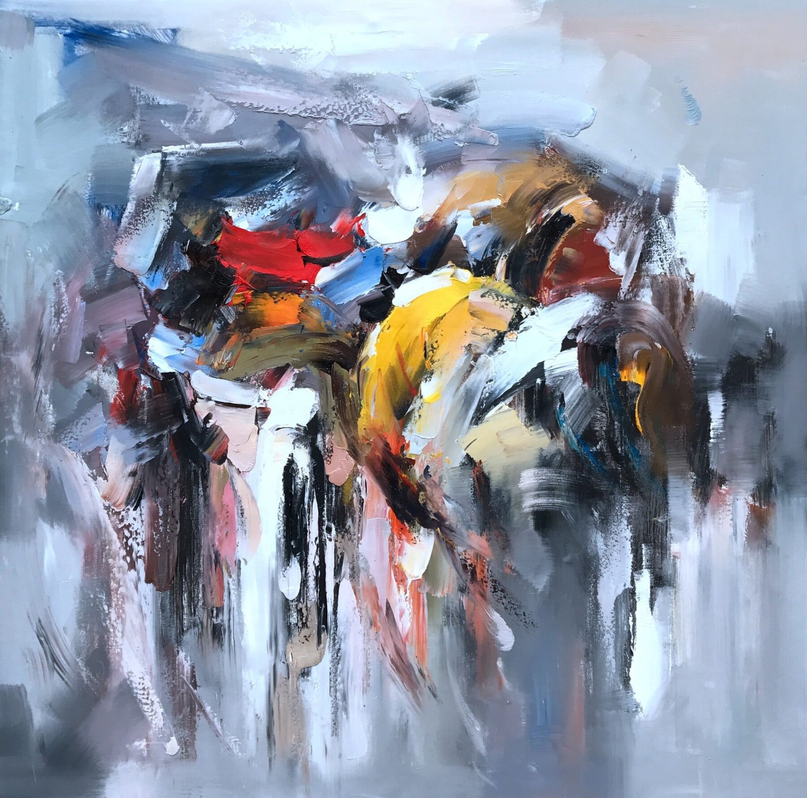 Abstract 138 39x39" by Joe Luo