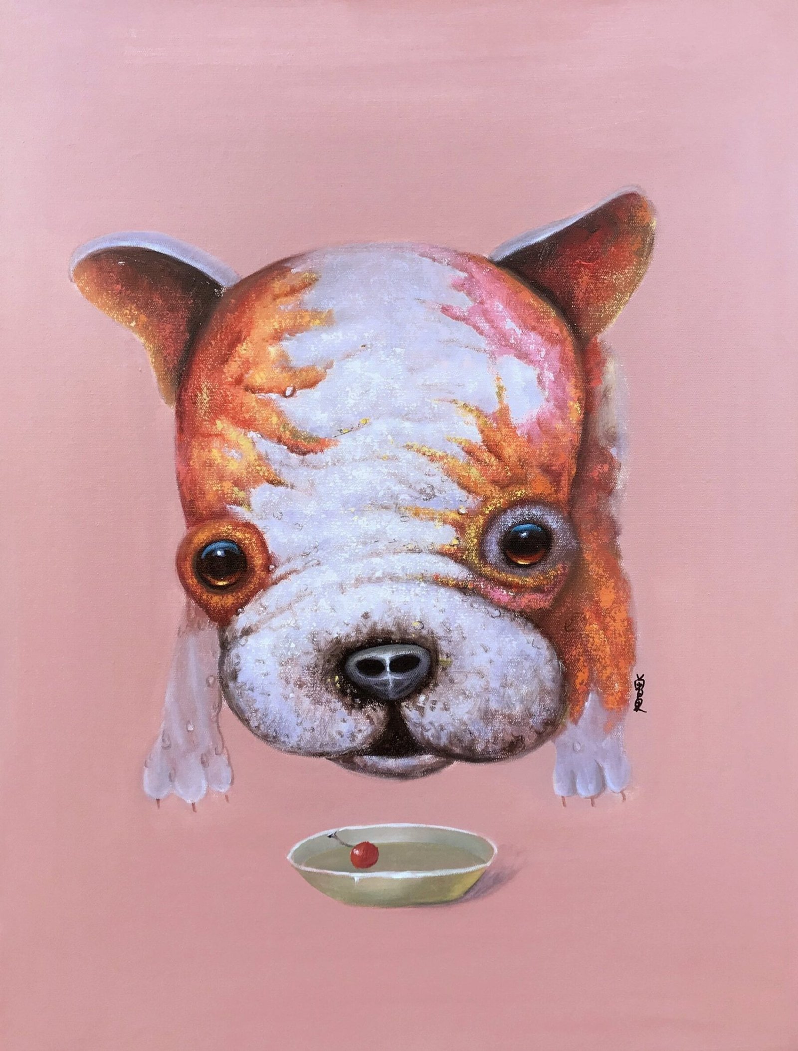 Guo Zeng 053 24x31 Dog $1280