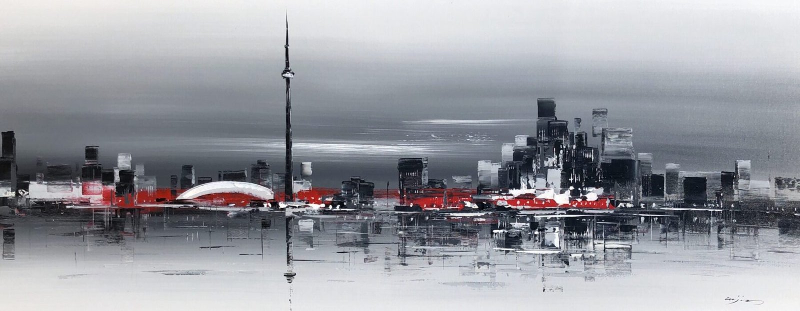 Guojin Yang 658 (1) Toronto Skyline 24x60"