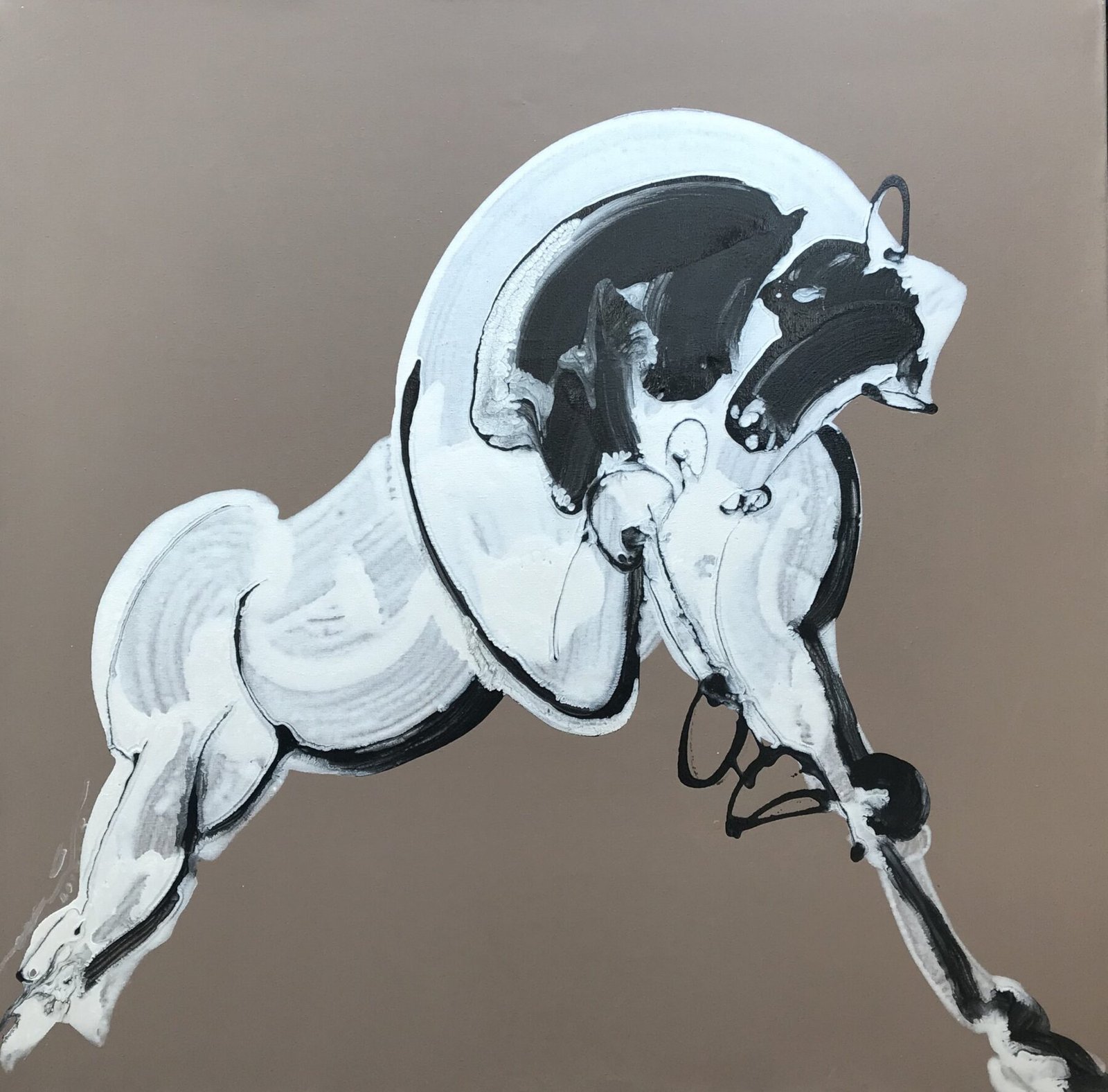 Jonson Wang 112 47x47" Horse