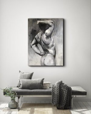 Haiquan 051 male nude 35x47"